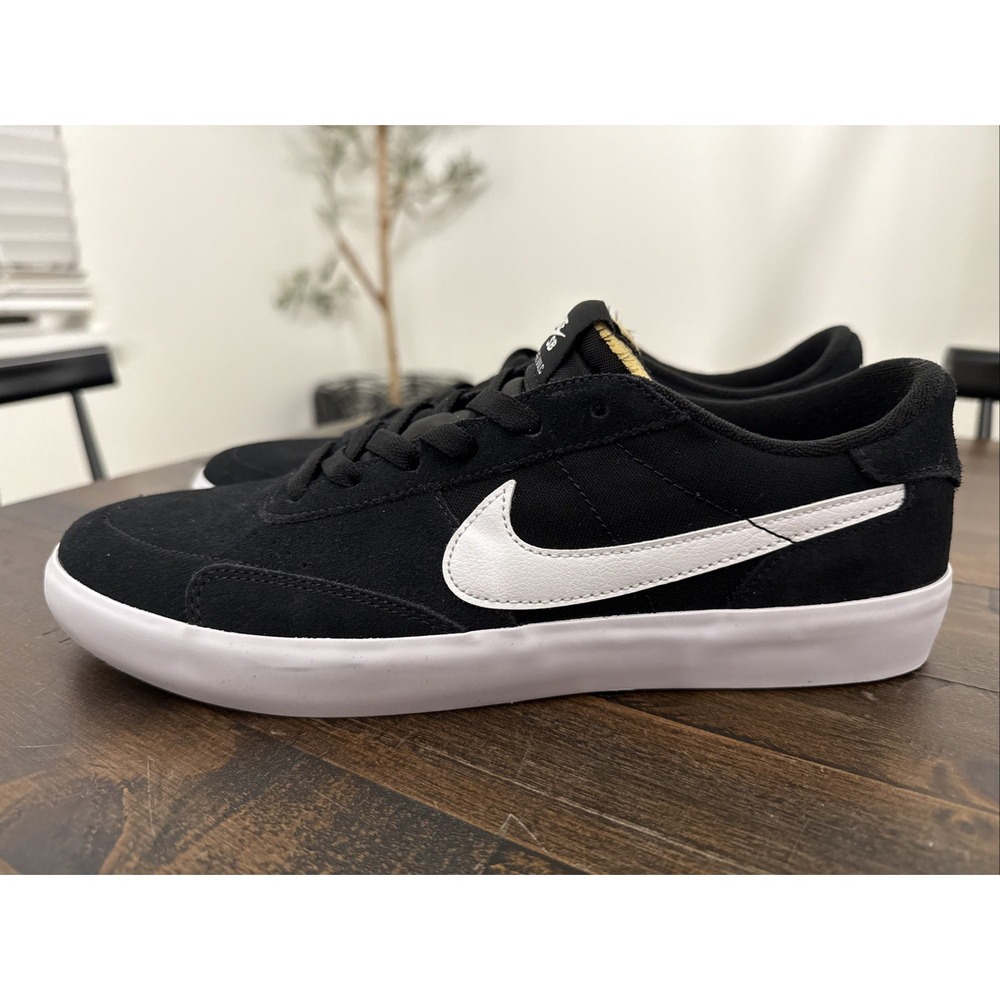 New Nike SB Sz 9.5 Heritage Black White CD5010-003 Men's Skateboarding Shoes Vul
